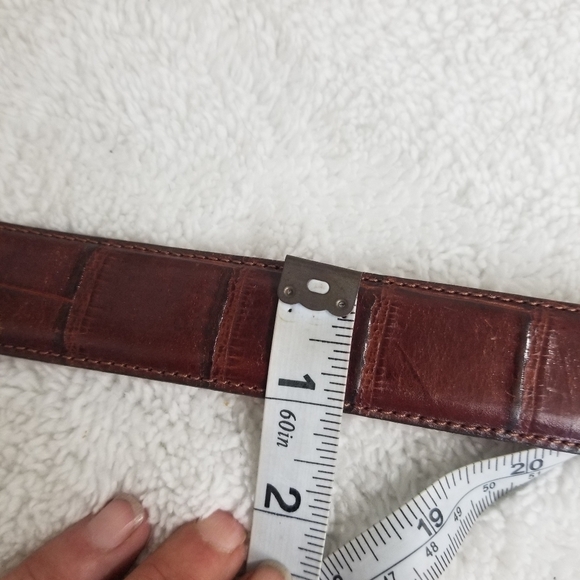 Vintage Brighton Croc Embossed leather belt - Picture 4 of 6